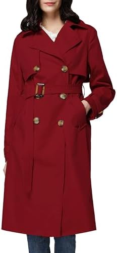 Orolay Women's 3/4 Length Double Breasted Trench Coat