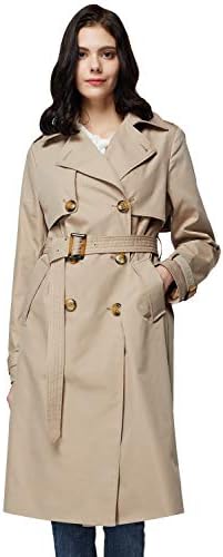 Orolay Women's 3/4 Length Double Breasted Trench Coat