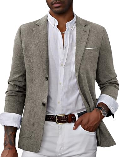 PJ PAUL JONES Mens Casual Sport Coat Blazer Two Buttons Jacket