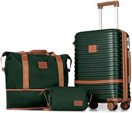Joyway Luggage Set 3 Piece Suitcase Sets with Spinner Wheel,Hardside Expandable Travel Laggage with TSA Lock