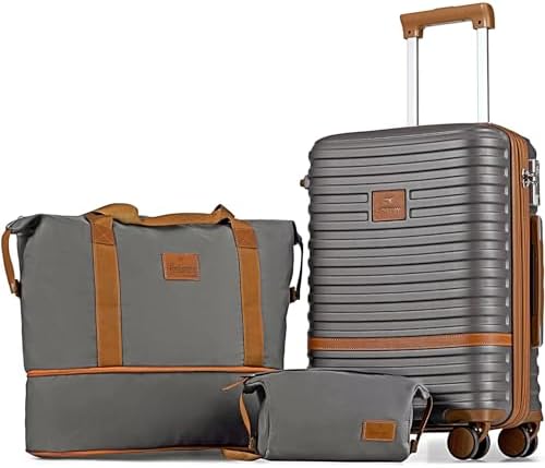 Joyway Luggage Set 3 Piece Suitcase Sets with Spinner Wheel,Hardside Expandable Travel Laggage with TSA Lock