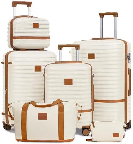 Joyway Luggage Set 3 Piece Suitcase Sets with Spinner Wheel,Hardside Expandable Travel Laggage with TSA Lock