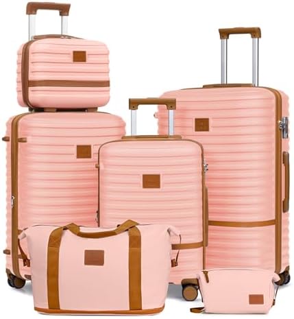 Joyway Luggage Set 3 Piece Suitcase Sets with Spinner Wheel,Hardside Expandable Travel Laggage with TSA Lock