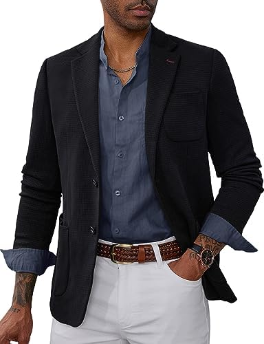 PJ PAUL JONES Mens Casual Sport Coat Blazer Two Buttons Jacket