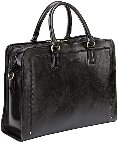 Banuce Vintage and Stylish Genuine Full Grains Italian Leather Briefcase for Women Laptop Bag