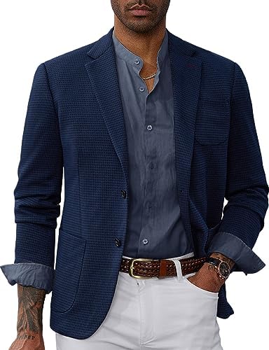 PJ PAUL JONES Mens Casual Sport Coat Blazer Two Buttons Jacket