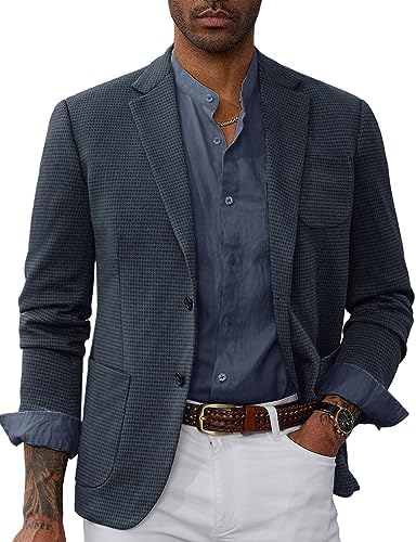 PJ PAUL JONES Mens Casual Sport Coat Blazer Two Buttons Jacket