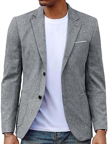PJ PAUL JONES Mens Casual Sport Coat Blazer Two Buttons Jacket