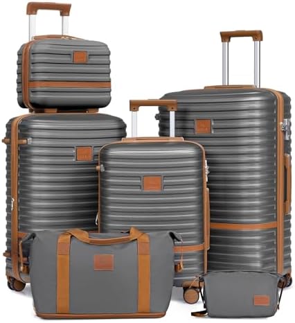 Joyway Luggage Set 3 Piece Suitcase Sets with Spinner Wheel,Hardside Expandable Travel Laggage with TSA Lock