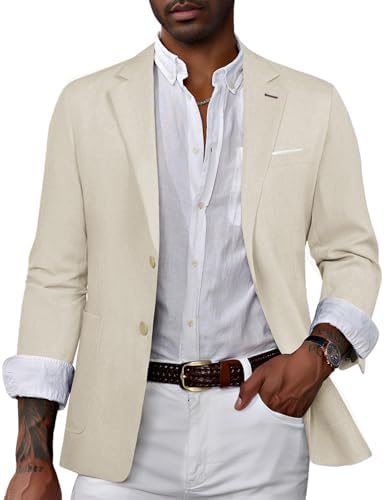 PJ PAUL JONES Mens Casual Sport Coat Blazer Two Buttons Jacket