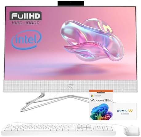 HP Newest 22 inch All-in-One Desktop PC • 16GB RAM • 1TB Storage (512GB SSD + 512GB External HD) • Microsoft Office