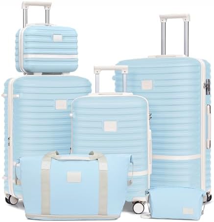 Joyway Luggage Set 3 Piece Suitcase Sets with Spinner Wheel,Hardside Expandable Travel Laggage with TSA Lock