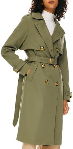 Orolay Women's 3/4 Length Double Breasted Trench Coat