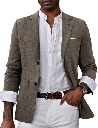 PJ PAUL JONES Mens Casual Sport Coat Blazer Two Buttons Jacket