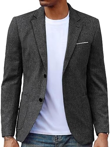PJ PAUL JONES Mens Casual Sport Coat Blazer Two Buttons Jacket